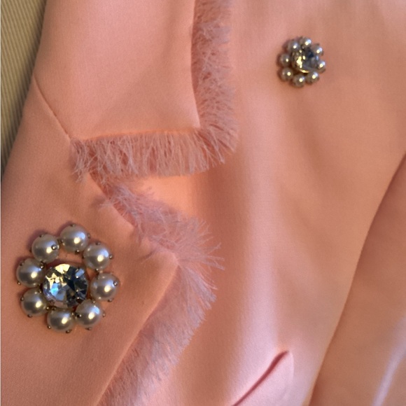 Cinq à Sept Pink Embellished Blazer - Picture 6 of 10